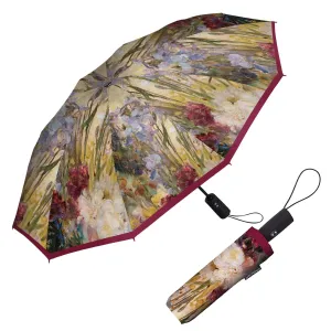 RainCaper Tiffany Peonies & Iris Folding Travel Umbrella