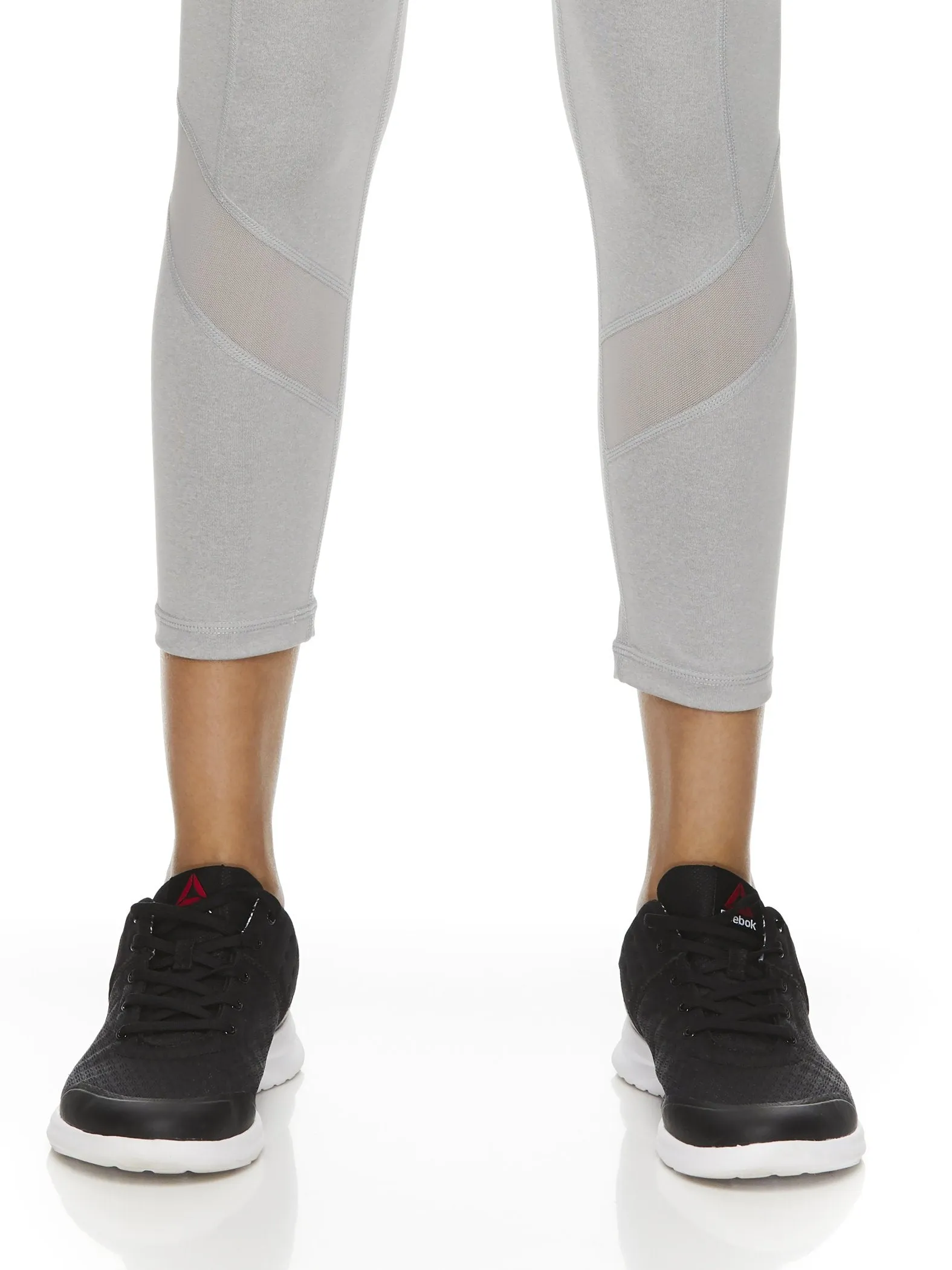 Reebok Women's Aspire Capri Leggings Grey Heather L