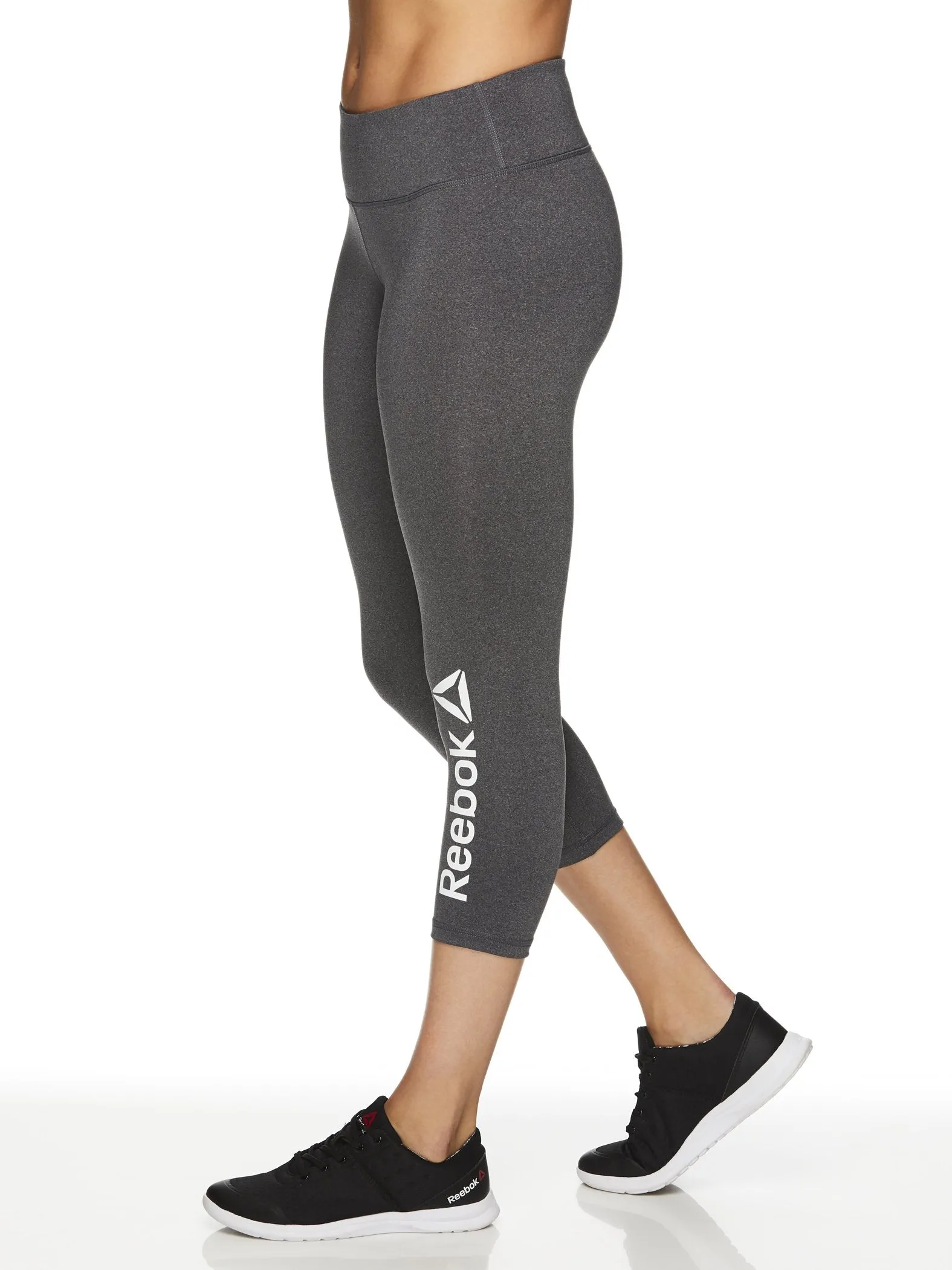 Reebok Women's Quick Capri Branded Leggings