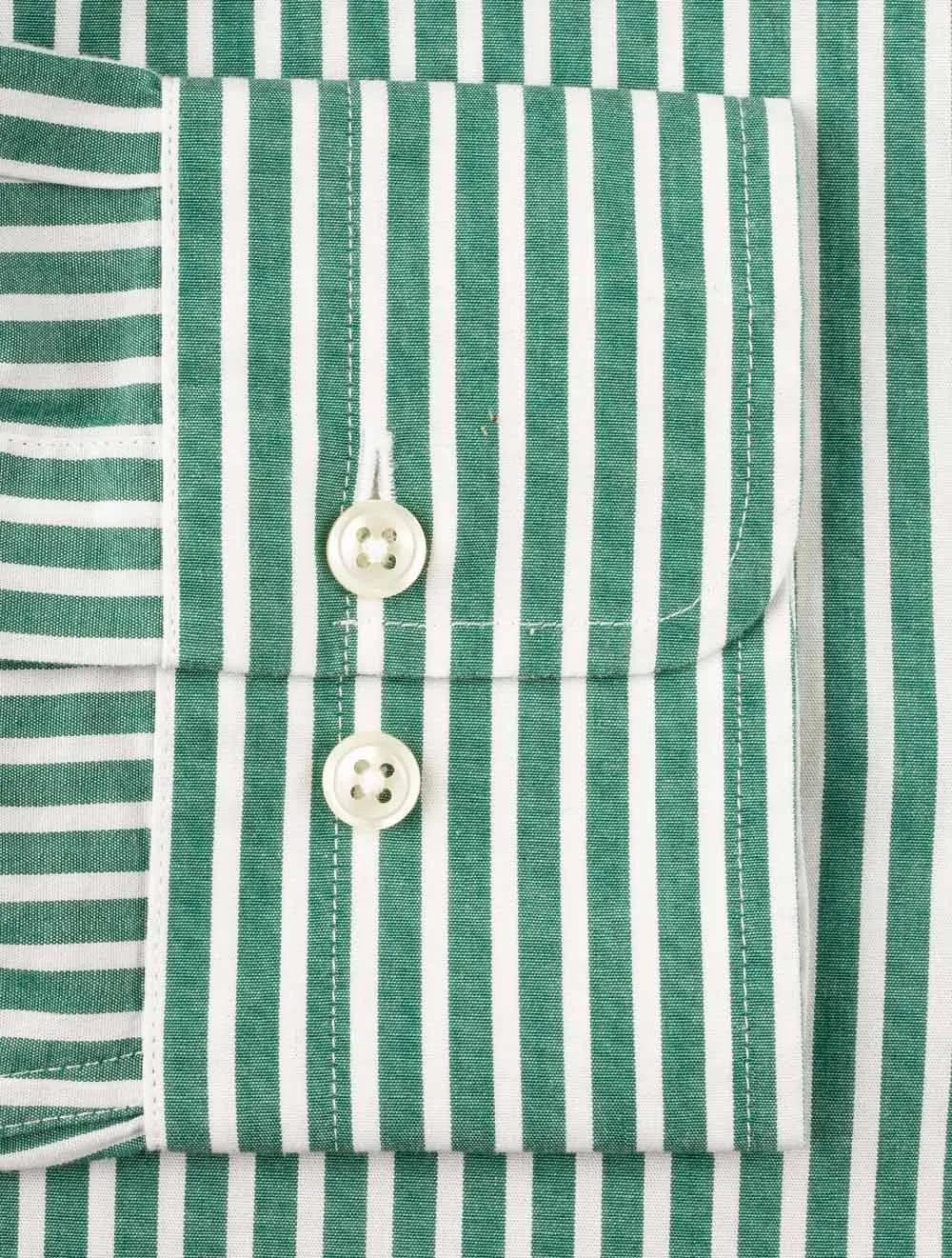 Regular Fit Stripe Broadcloth Shirt Lavish Green