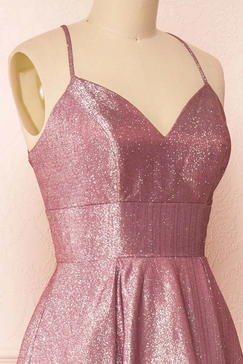 Renesmee Mauve | Sparkly Gradient Maxi Dress