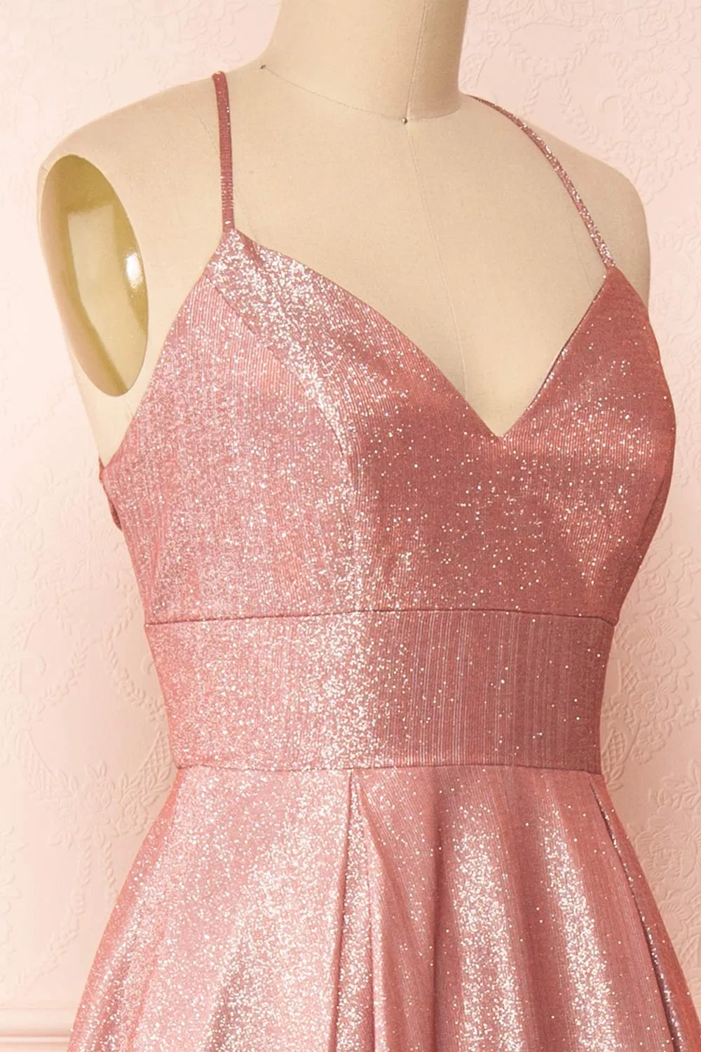 Renesmee Pink | Sparkly Gradient Maxi Dress