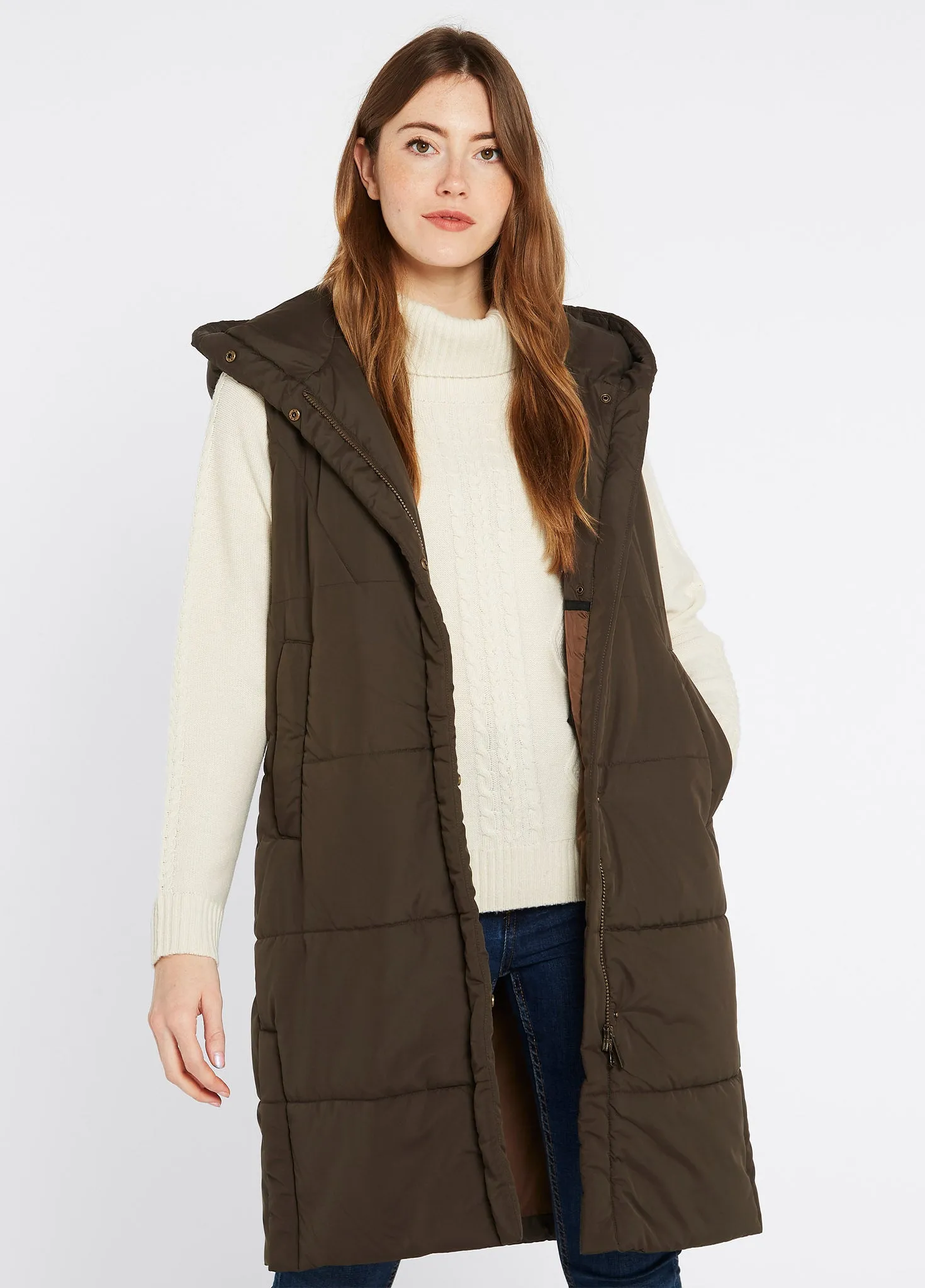 Ryan Women’s Hooded Gilet - Olive