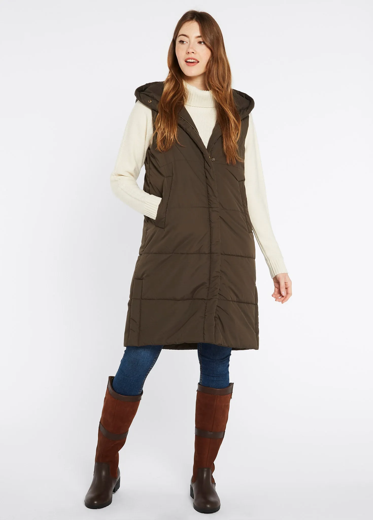 Ryan Women’s Hooded Gilet - Olive