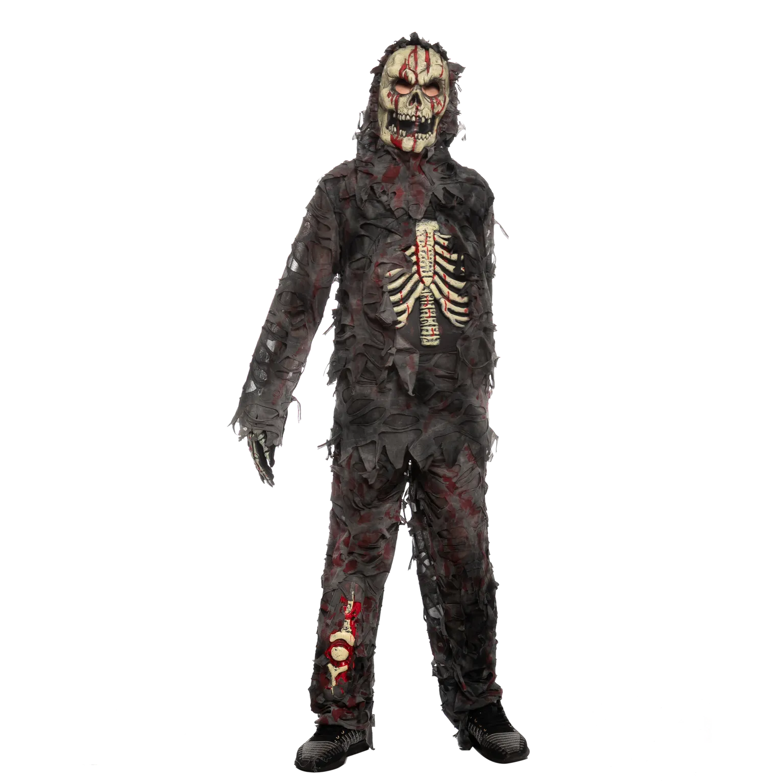 Scary Black Zombie Costume - Child