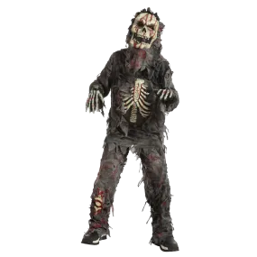 Scary Black Zombie Costume - Child