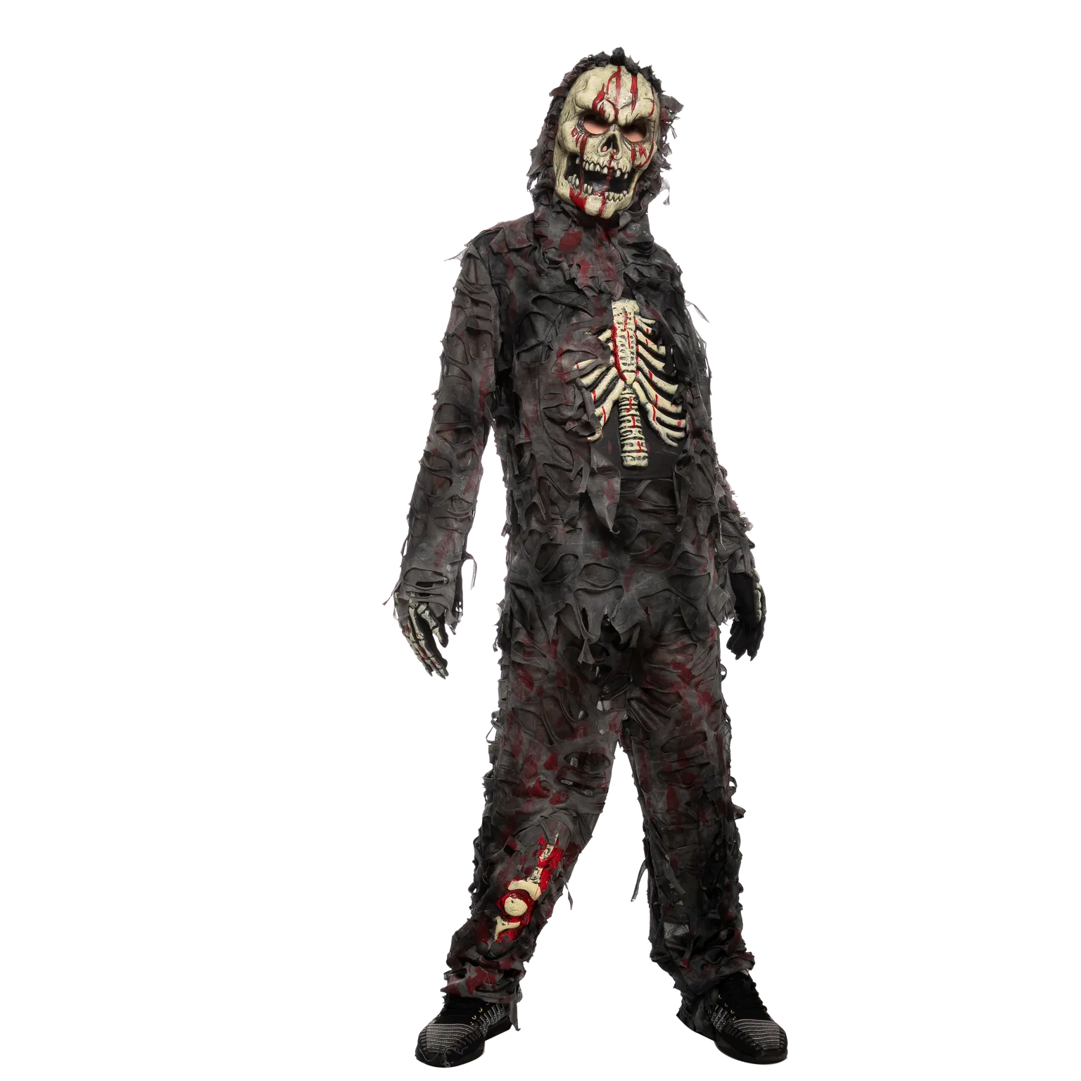 Scary Black Zombie Costume - Child