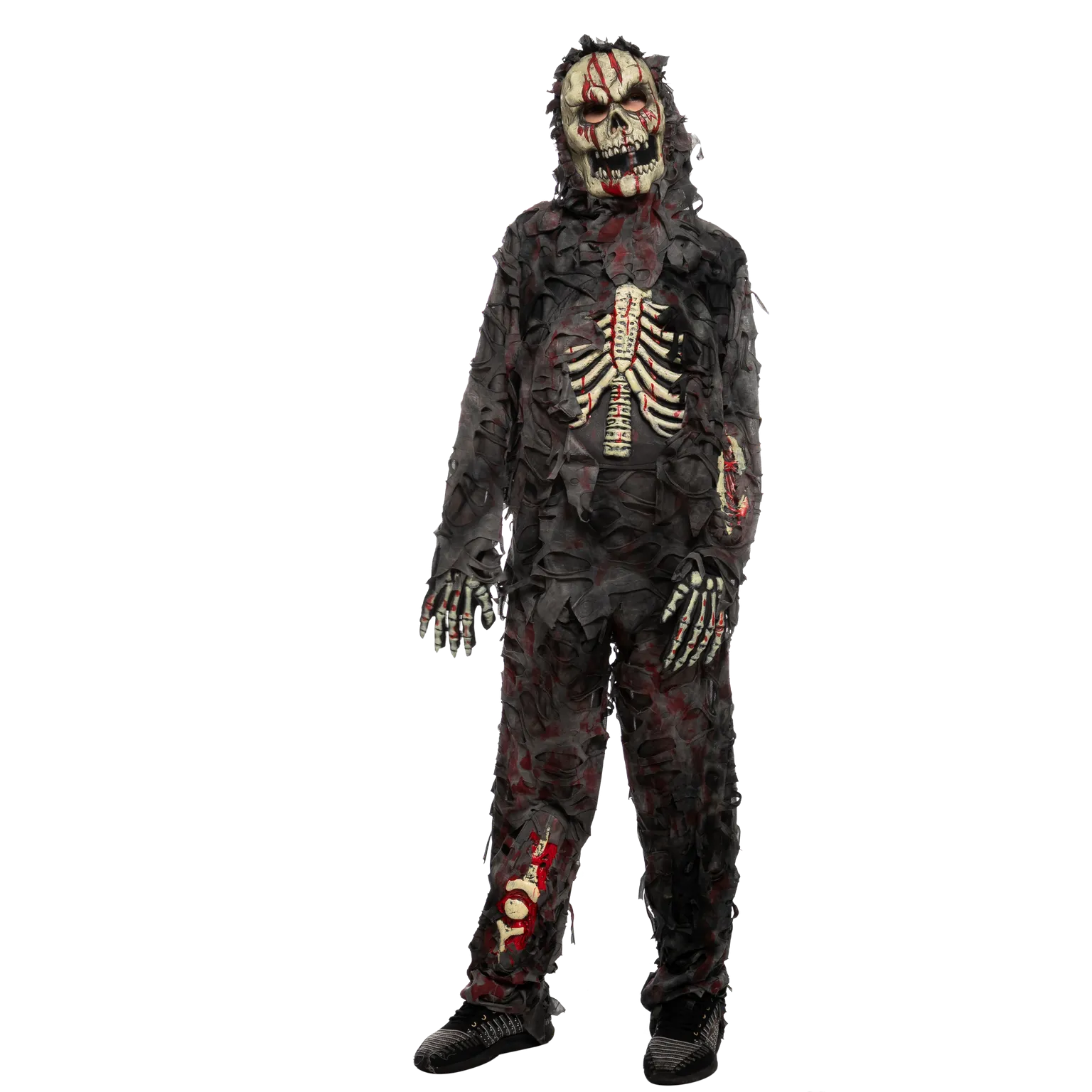 Scary Black Zombie Costume - Child