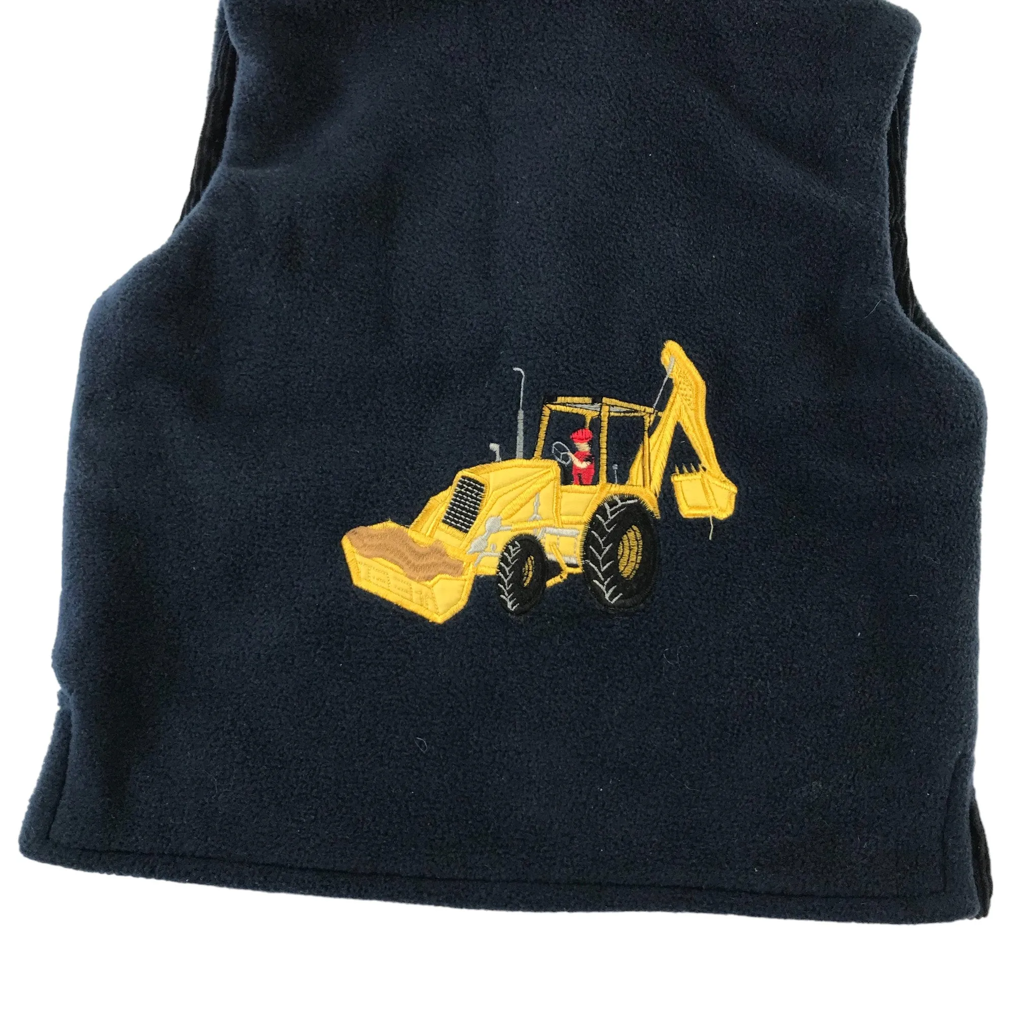 Seesaw gilet 5 years navy sleeveless digger fleece