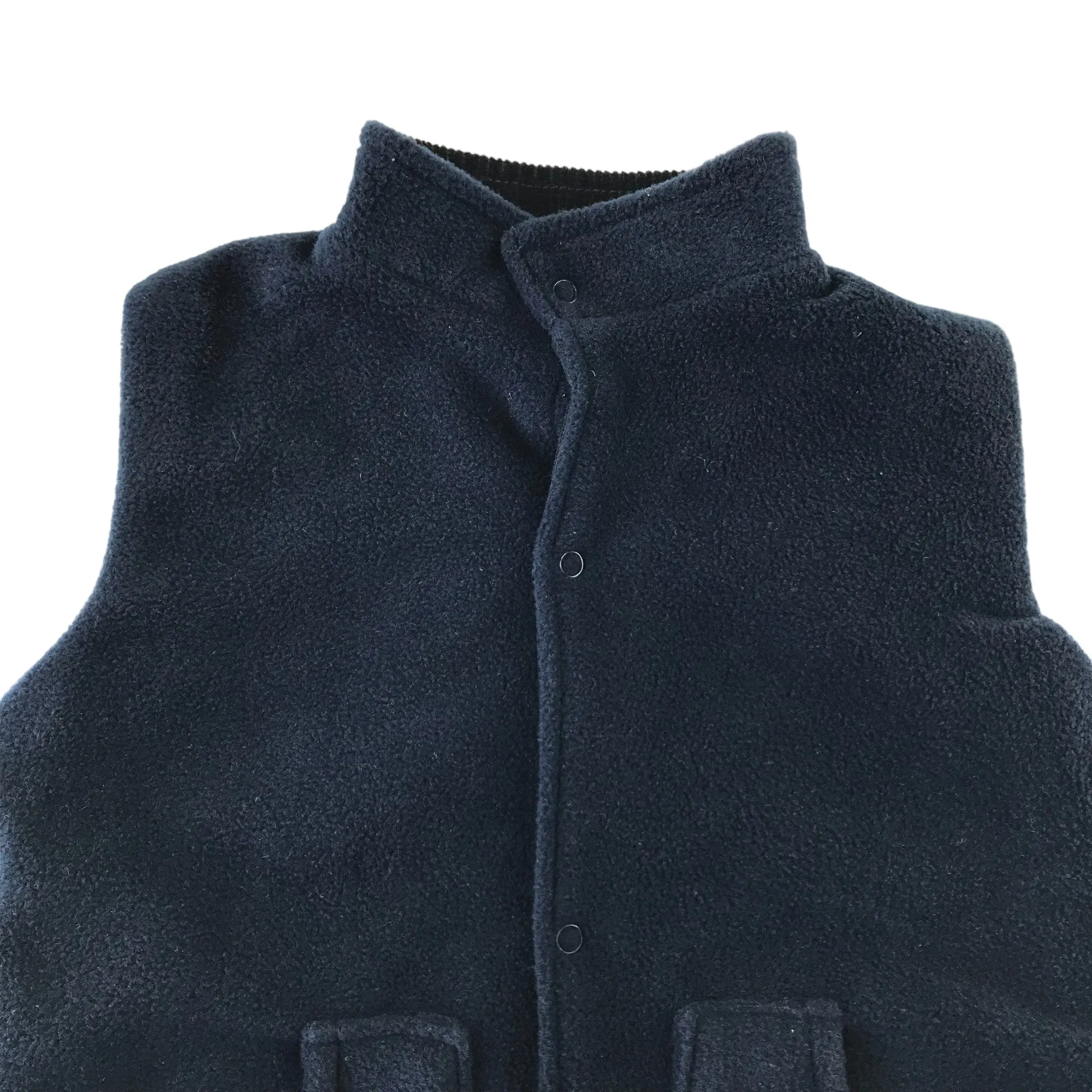 Seesaw gilet 5 years navy sleeveless digger fleece