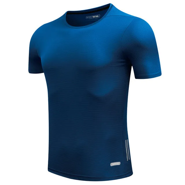 Shirt Homme Running Men Designer Quick Dry T-Shirts Running Slim Fit Tops Tees Sport Men 's Fitness Gym T Shirts Muscle Tee