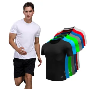 Shirt Homme Running Men Designer Quick Dry T-Shirts Running Slim Fit Tops Tees Sport Men 's Fitness Gym T Shirts Muscle Tee