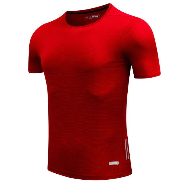 Shirt Homme Running Men Designer Quick Dry T-Shirts Running Slim Fit Tops Tees Sport Men 's Fitness Gym T Shirts Muscle Tee