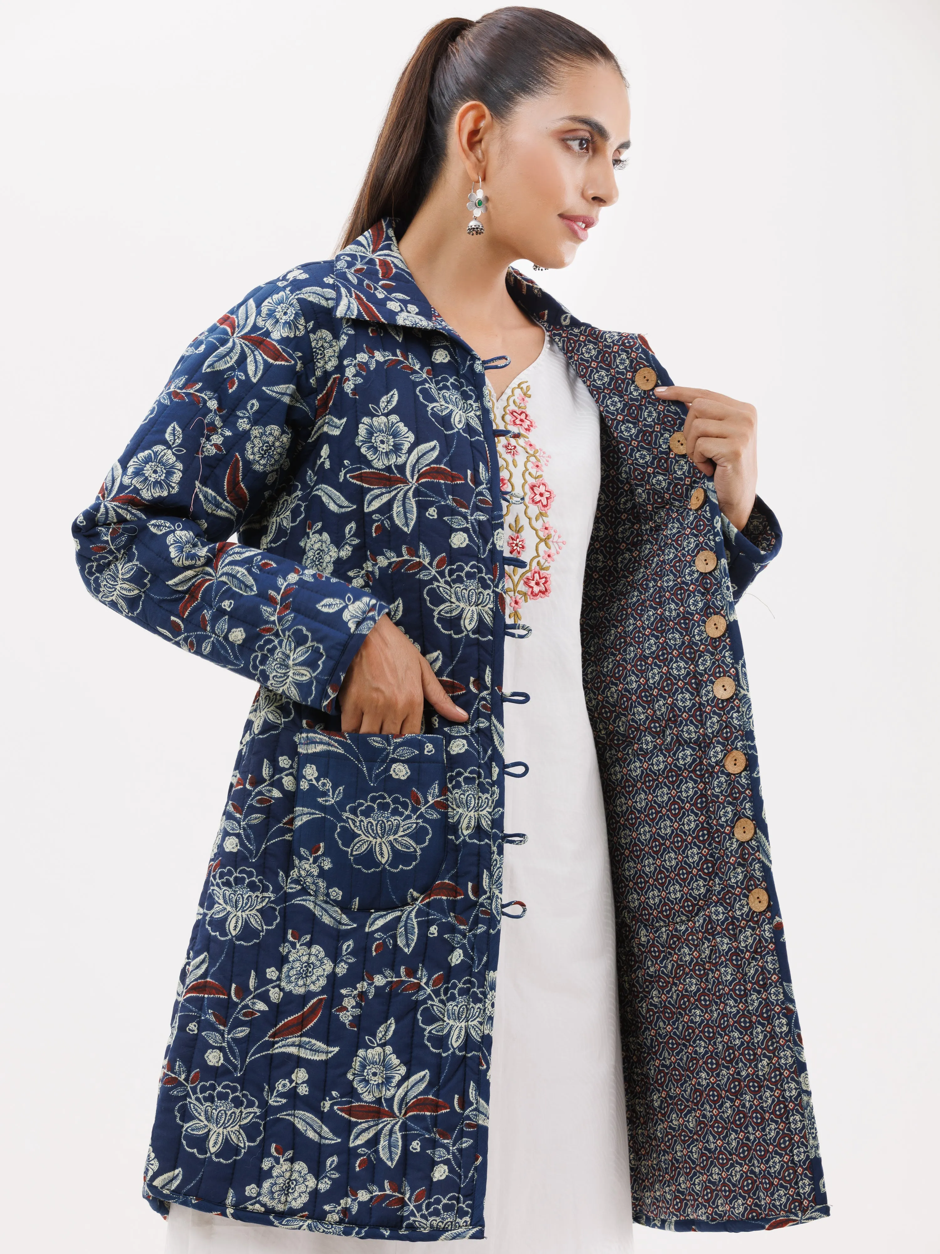 Shishir Ruma Quilted Reversible Jacket