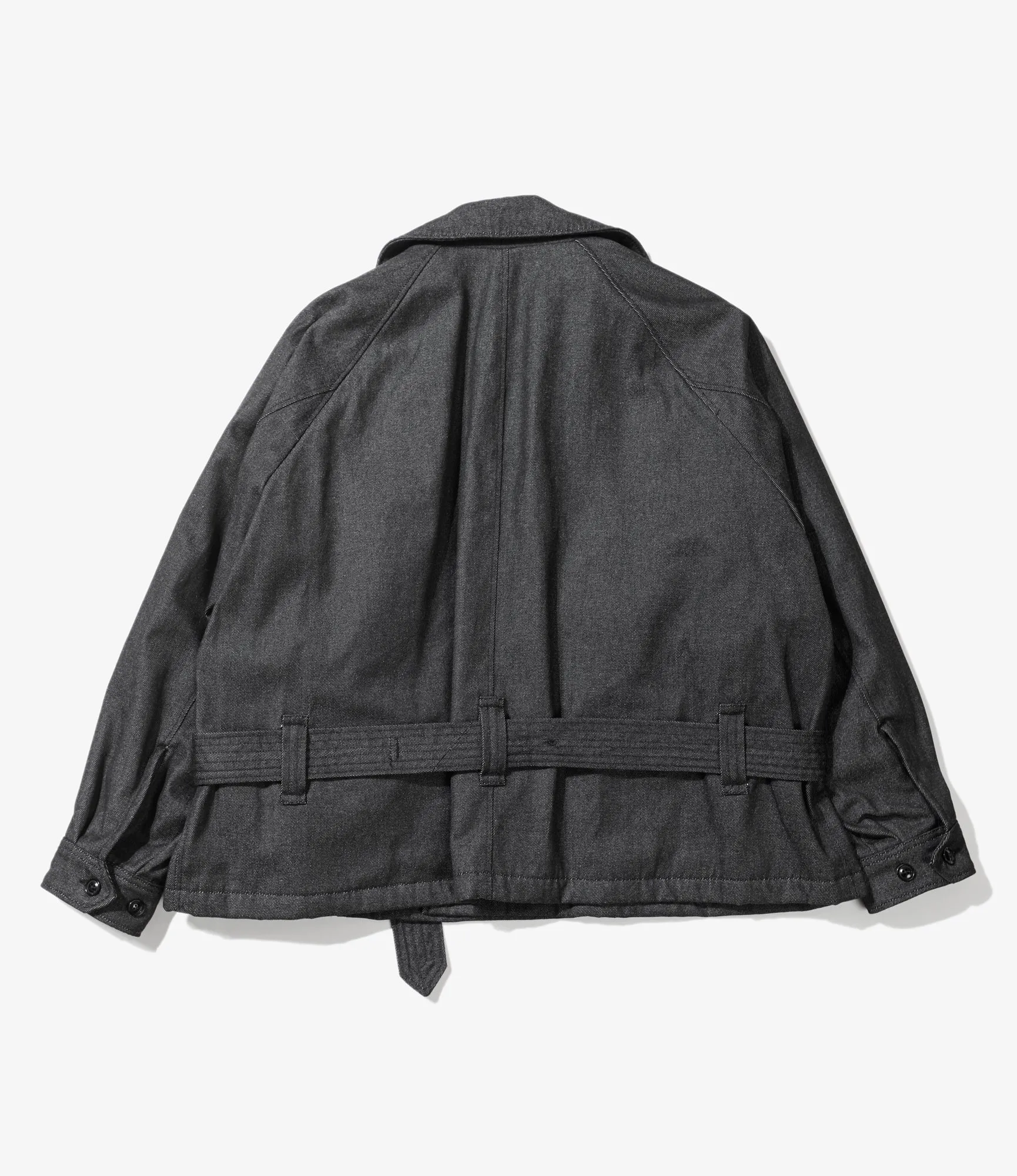 Short Trench Jacket – Black PC Denim