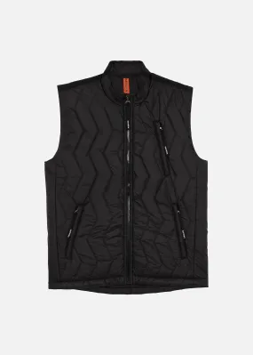 SI QUILTED GILET BLACK