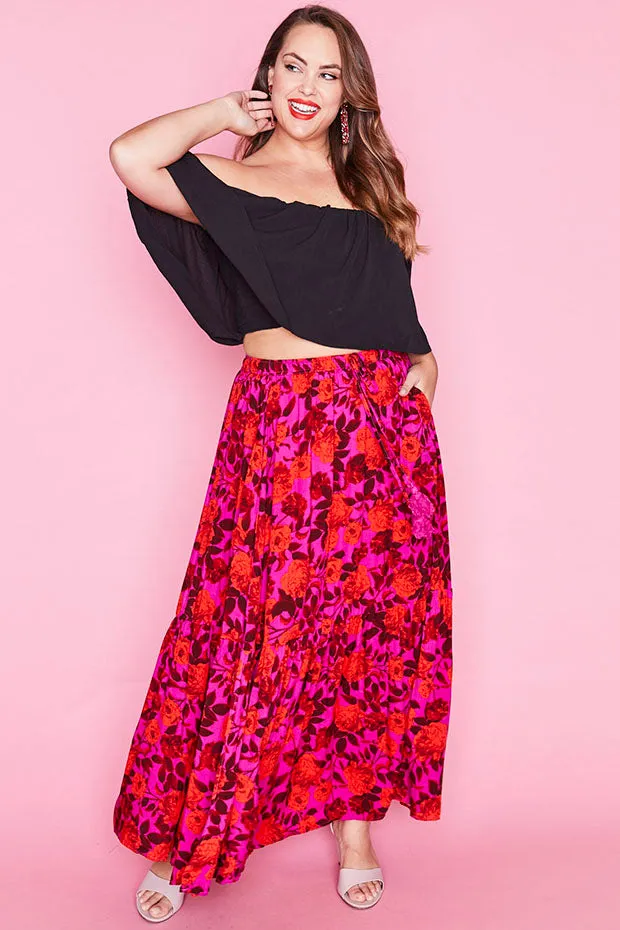 Stella Pink & Red Skirt