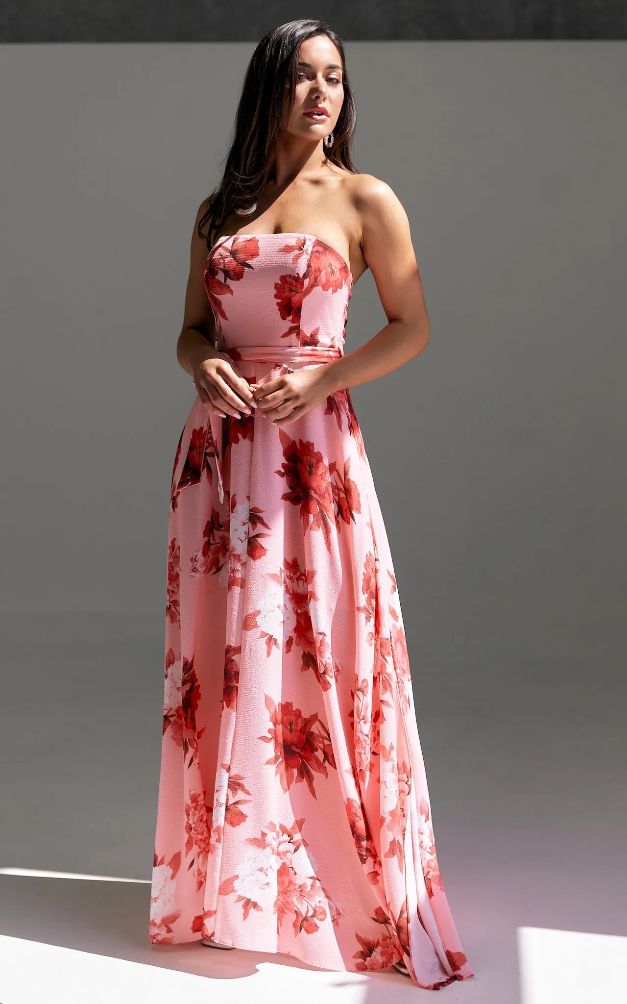 Tamra Maxi Dress - Rose Pink Floral