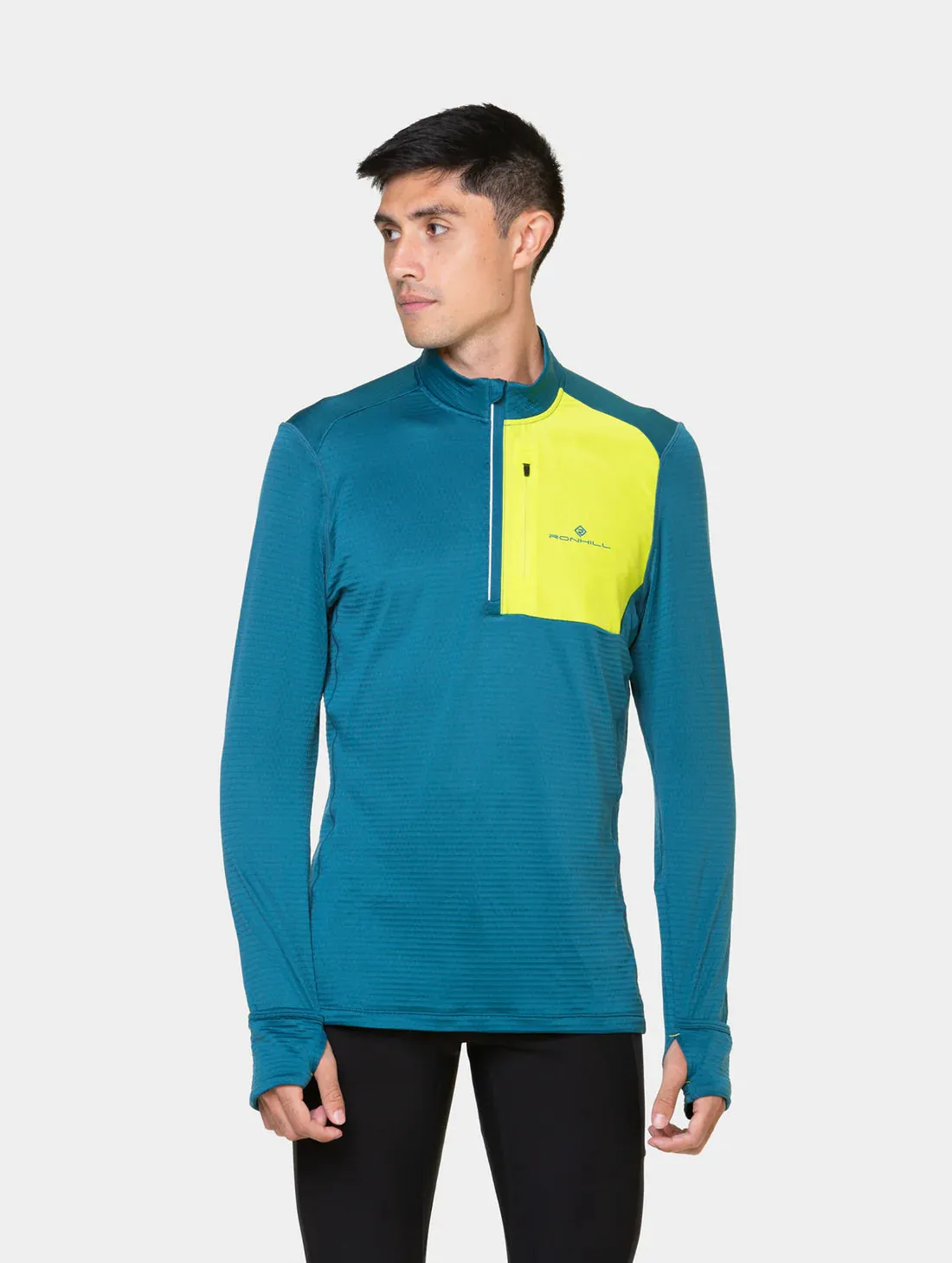 Tech Winter 1/2 Zip M | Deep Teal/Acid