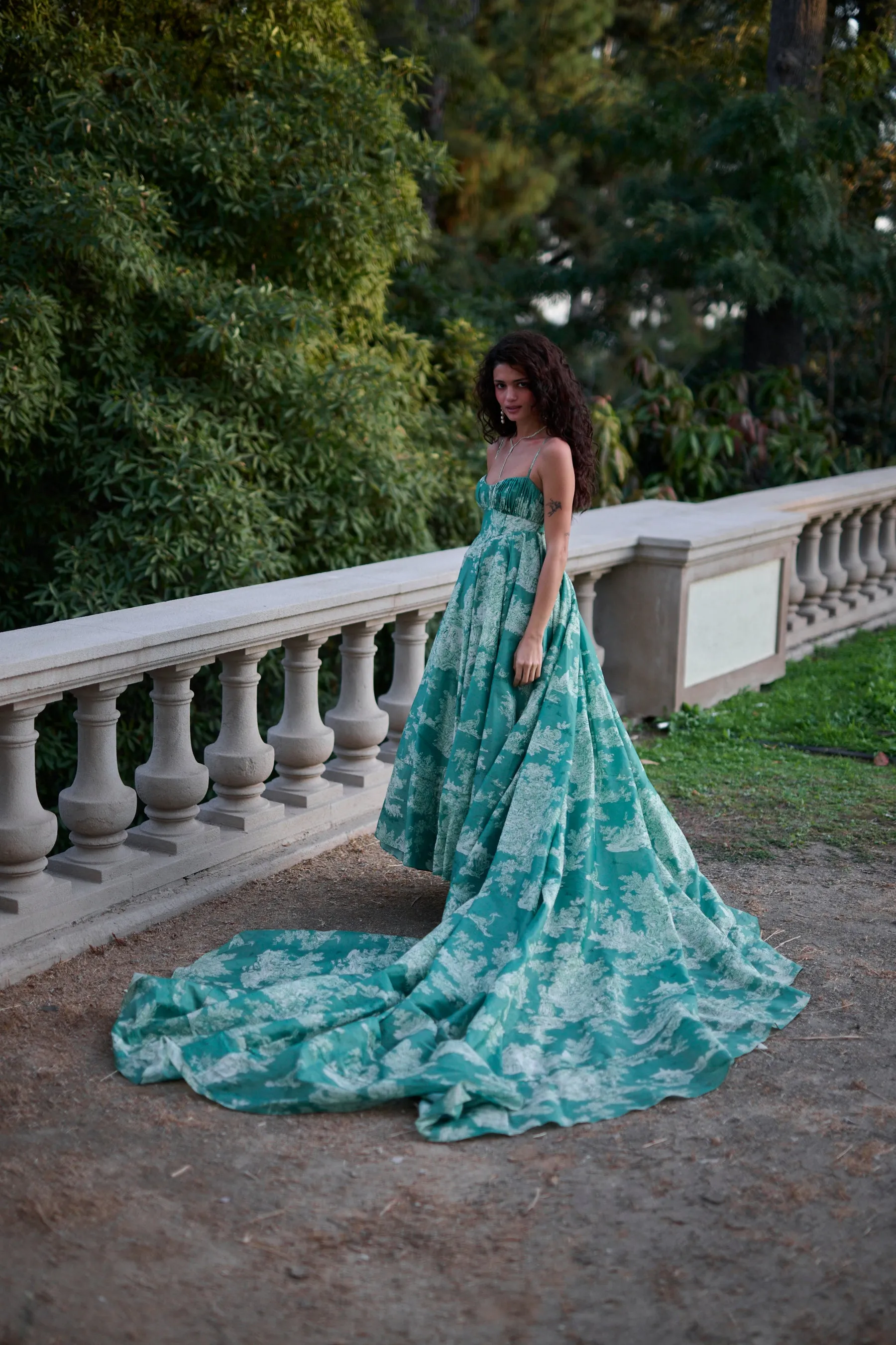 The Cedar Toile Roman Holiday Gown