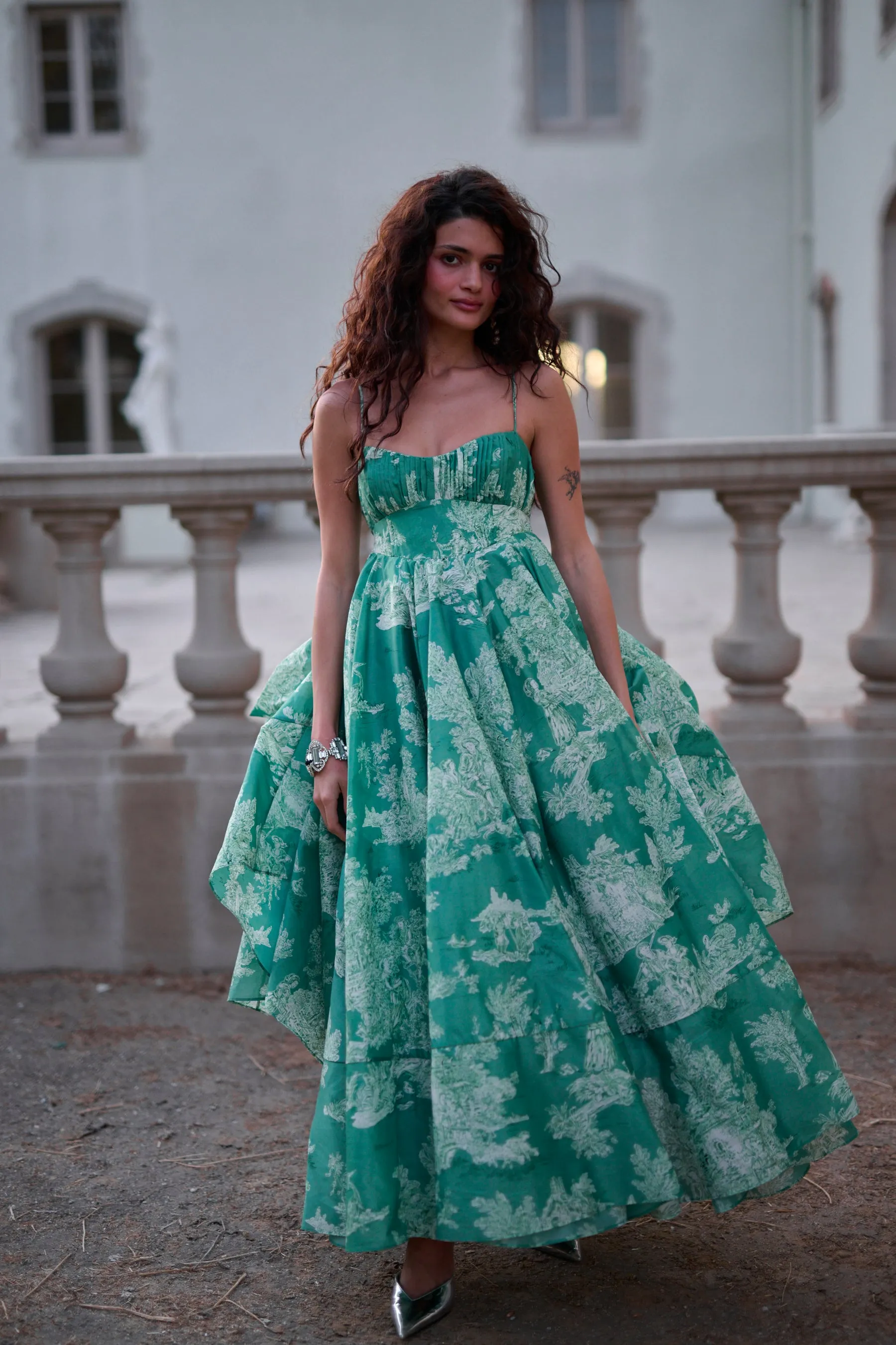 The Cedar Toile Roman Holiday Gown