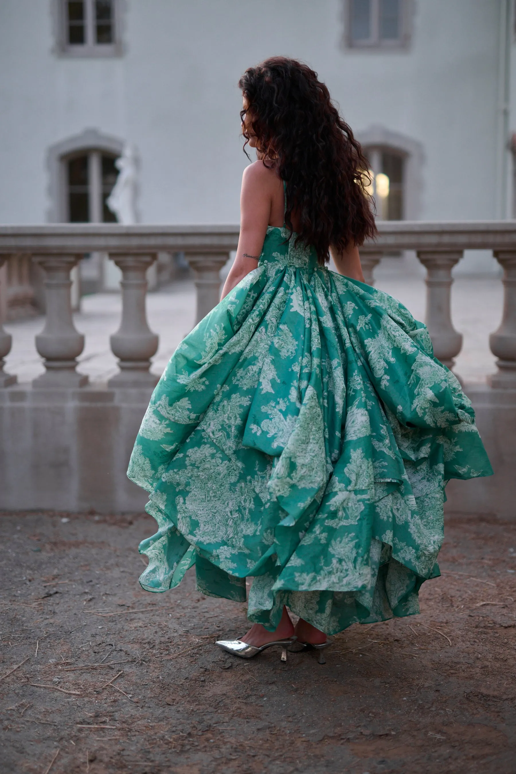 The Cedar Toile Roman Holiday Gown