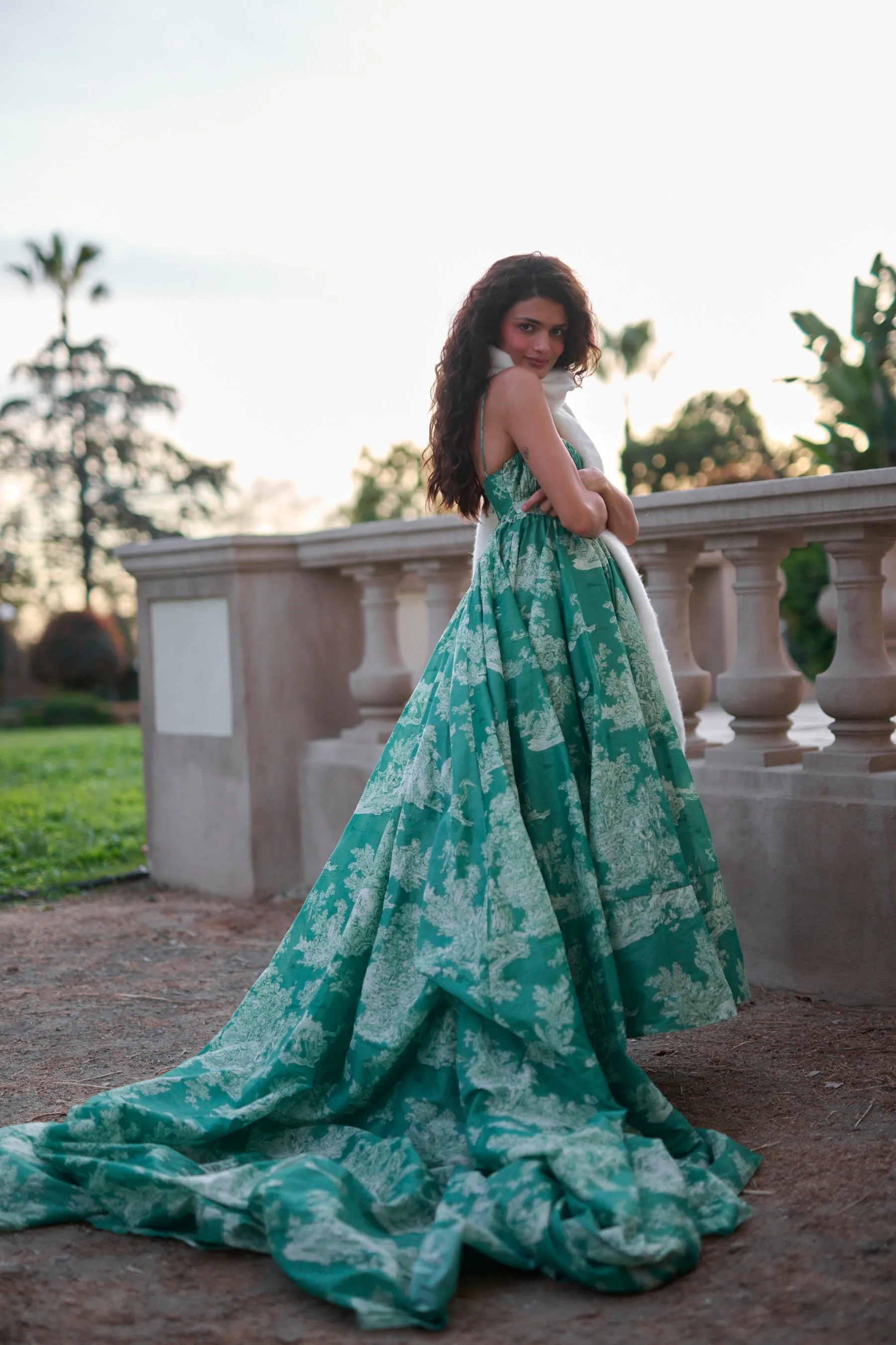 The Cedar Toile Roman Holiday Gown