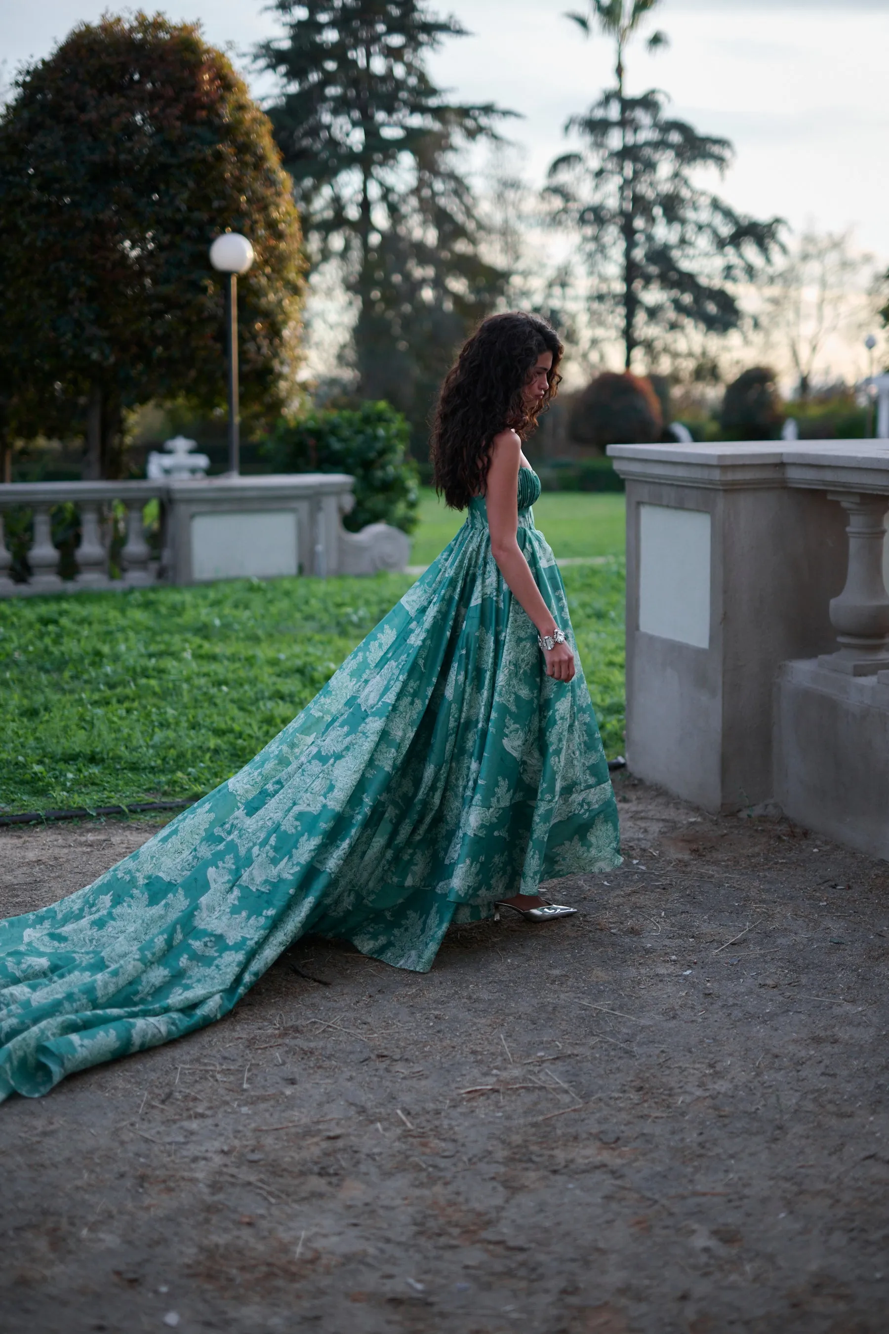 The Cedar Toile Roman Holiday Gown