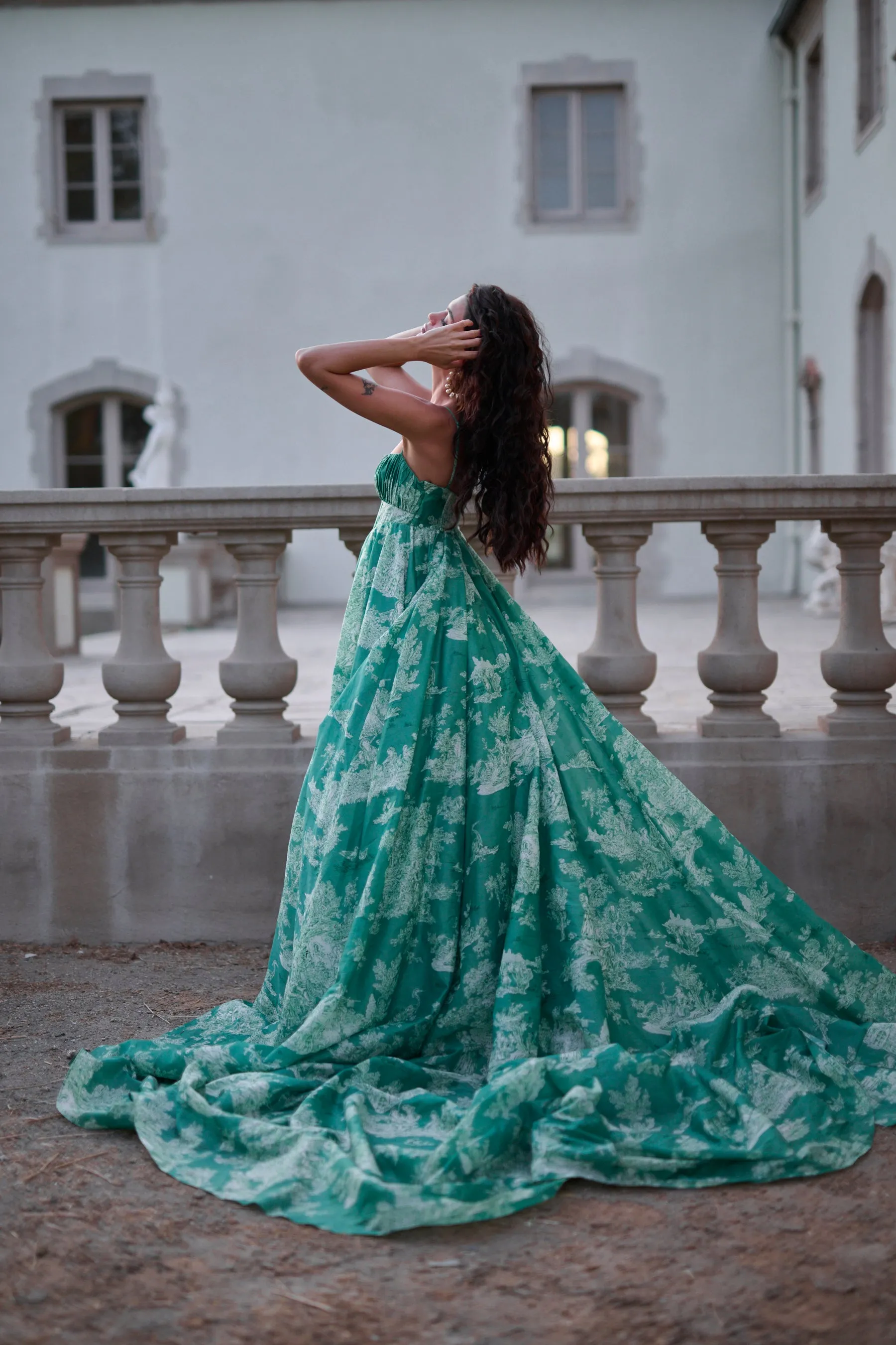 The Cedar Toile Roman Holiday Gown