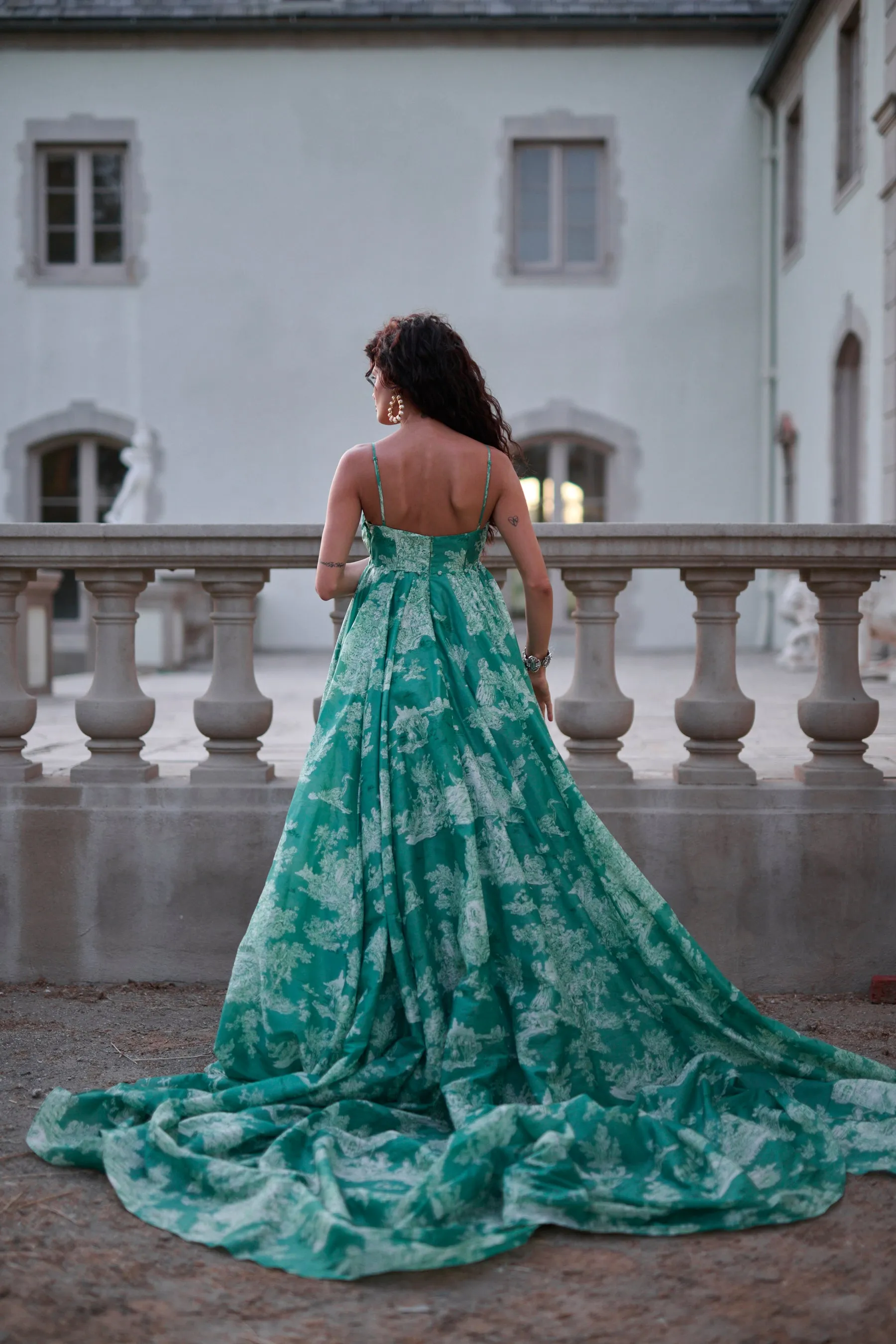 The Cedar Toile Roman Holiday Gown