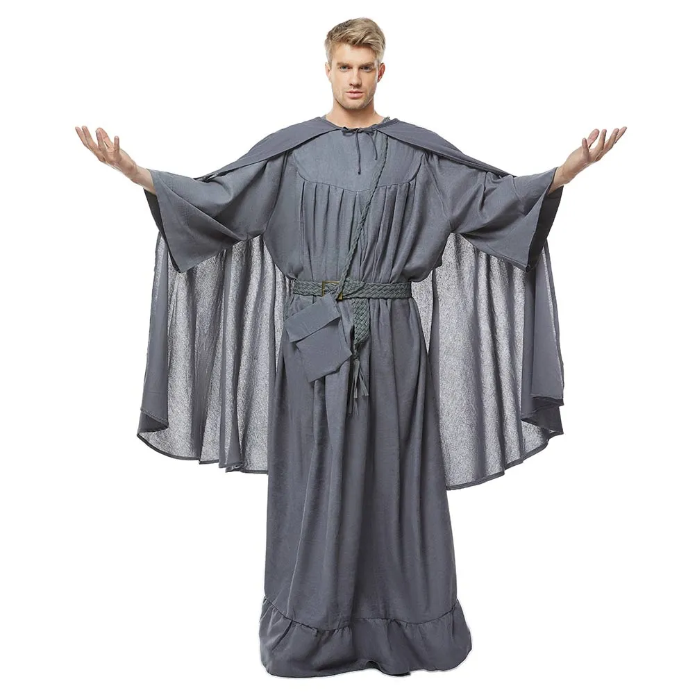 The Lord Of The Rings Gandalf Wizard Grey Cape Outfits Cosplay Costume