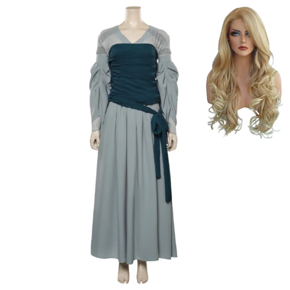 The Lord of the Rings: The Rings of Power Season 1 Galadriel Cosplay Costume Dress Outfits Halloween Carnival Suit