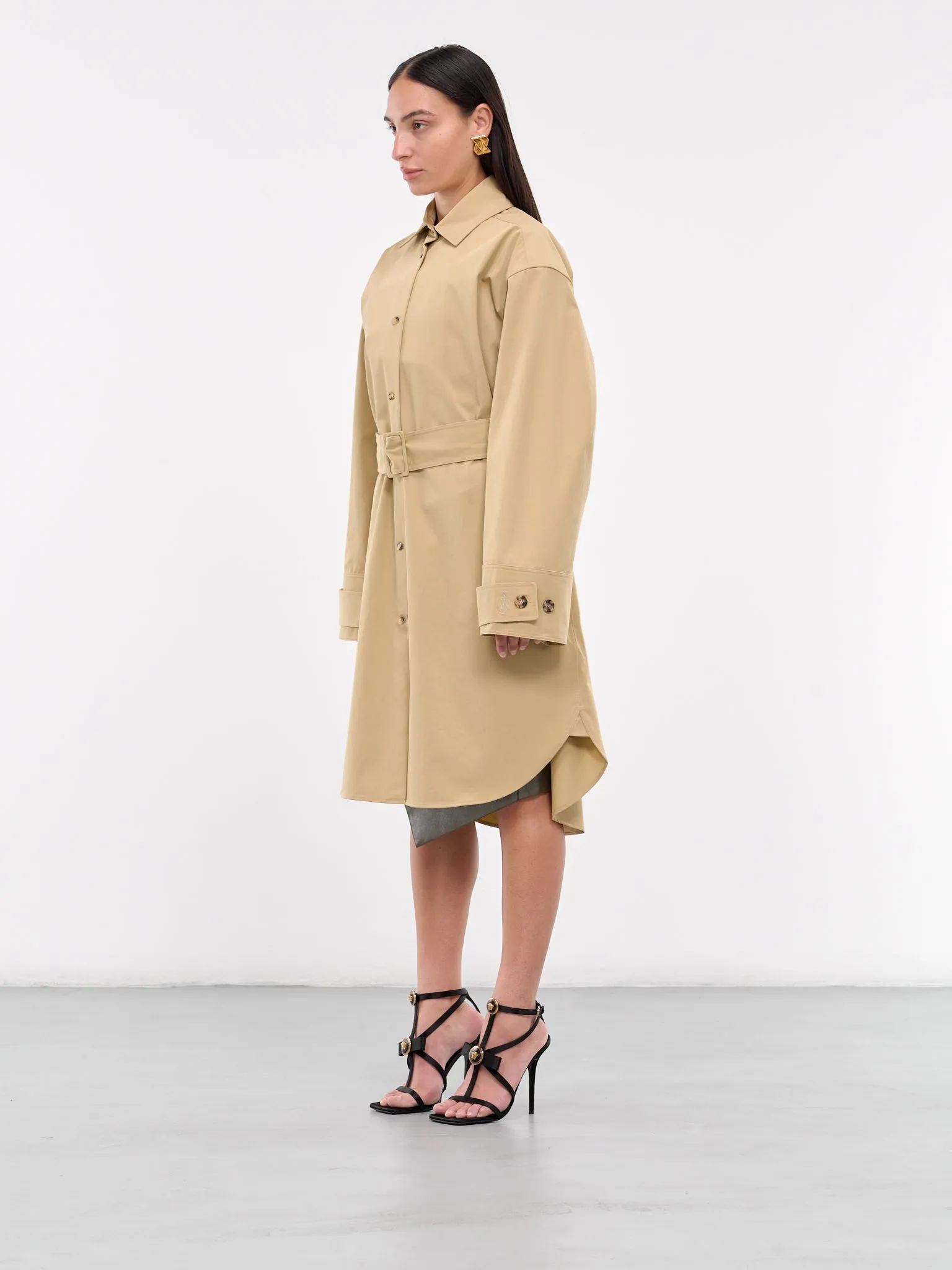 Trench Coat Dress (DR0459-PG0289-FLAX)