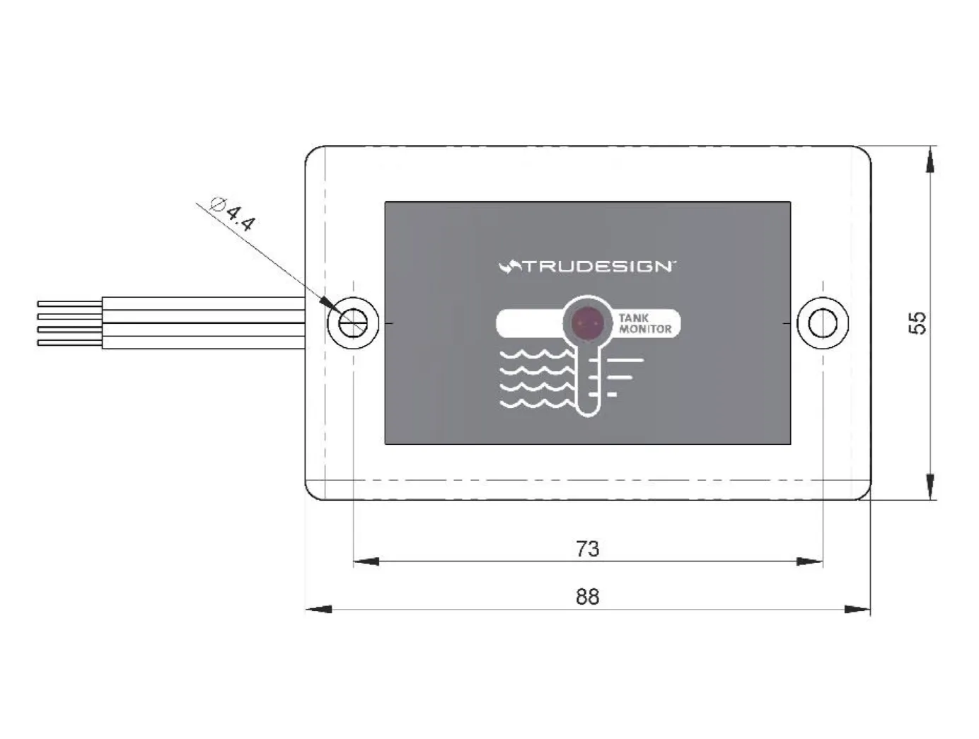 Trudesign Tank Monitor Panel 12V