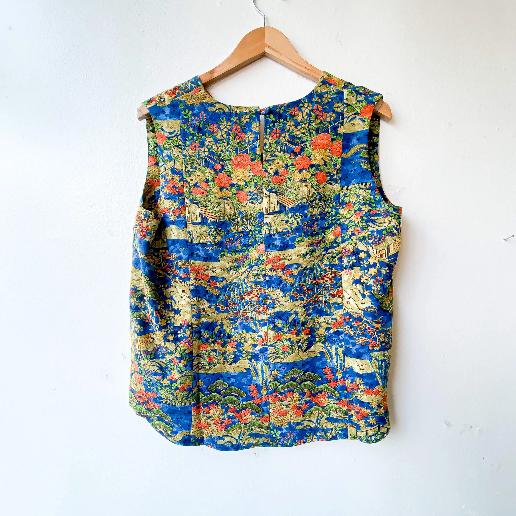 Tsumugi | Vintage Silk Kimono Two Piece | TP11 - Blue