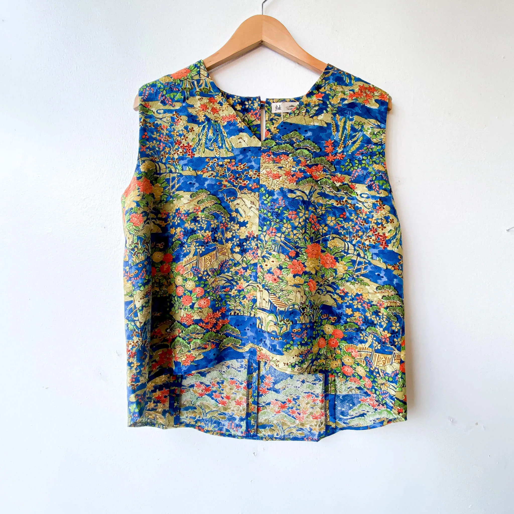 Tsumugi | Vintage Silk Kimono Two Piece | TP11 - Blue