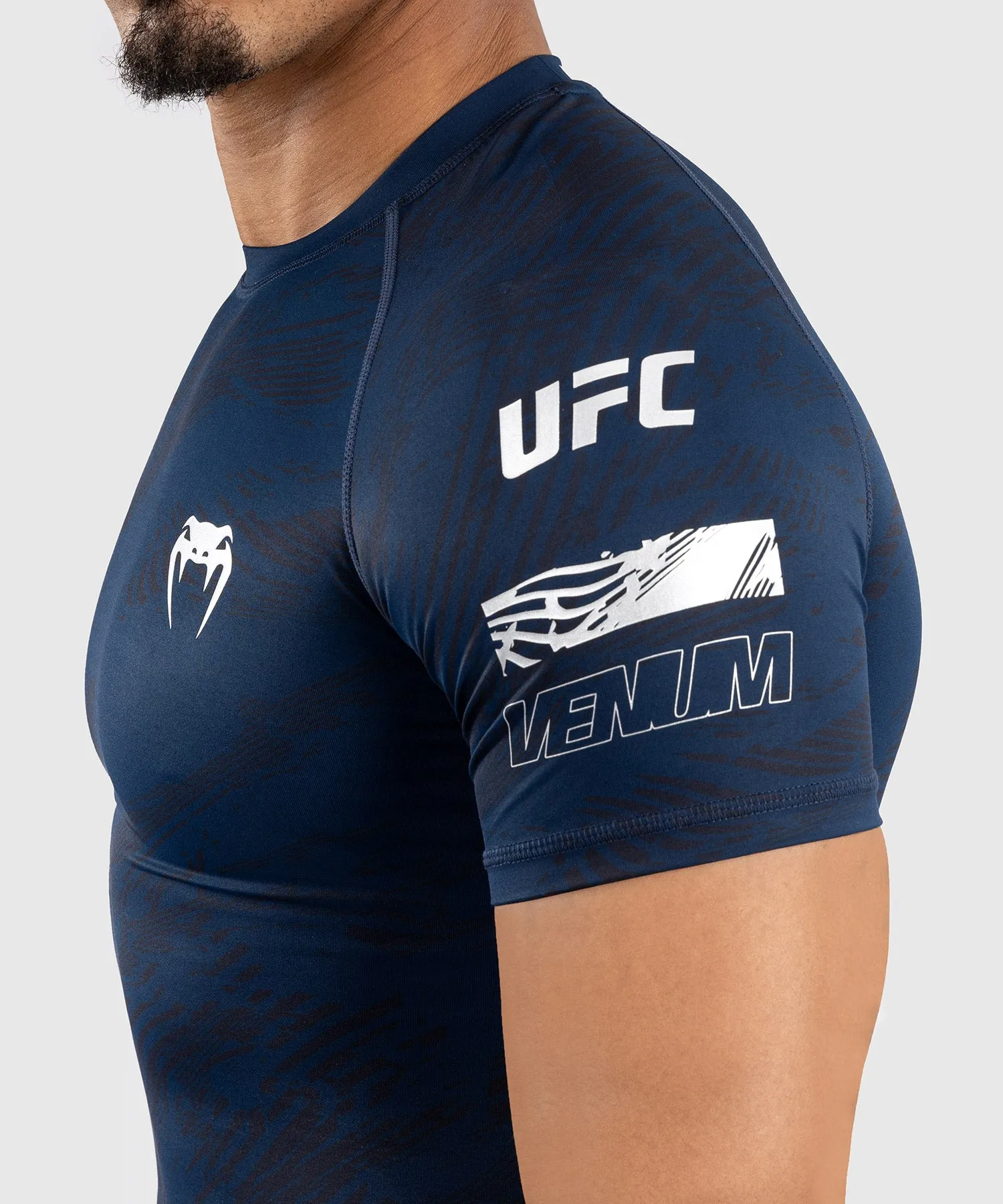 UFC Fusion by Venum Fight Week Men’s Performance Short Sleeve Rashguard - Oceanic Blue