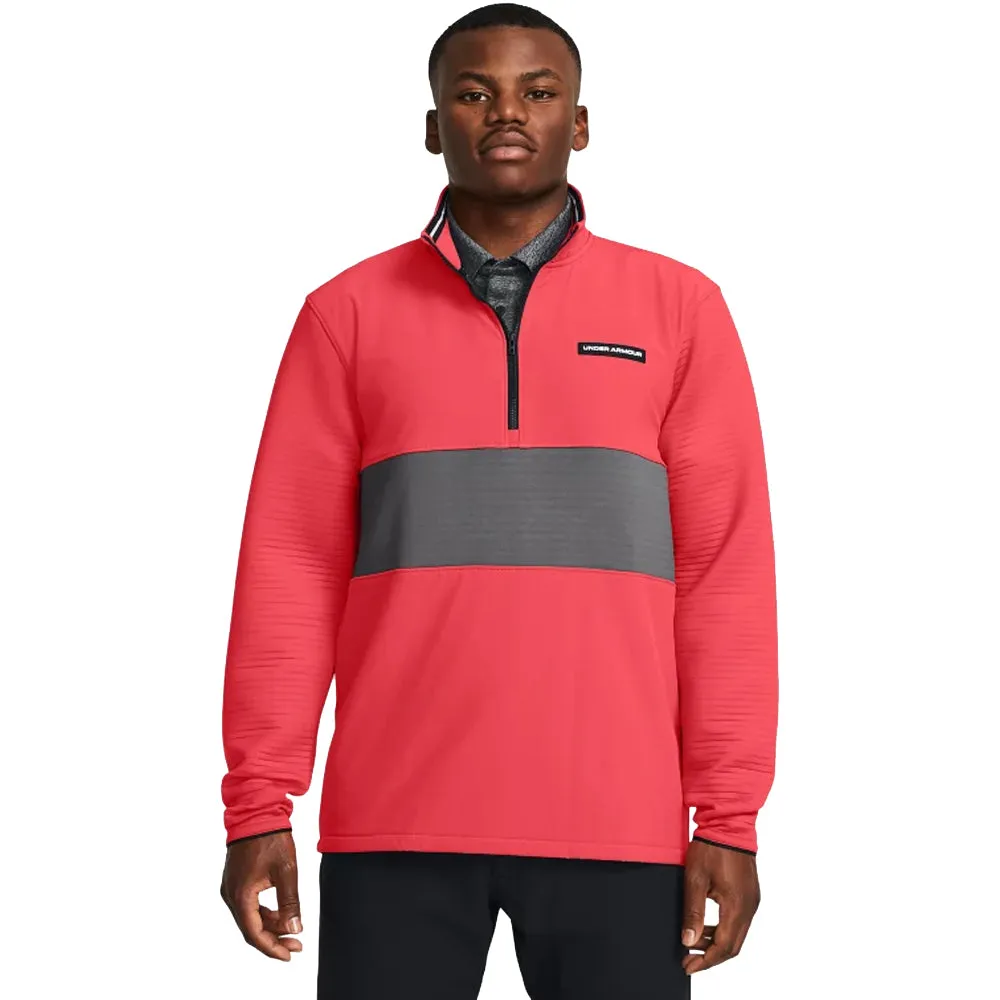 Under Armour Storm Daytona 1/2 Zip Pullover - Red Solstice/Castlerock/White