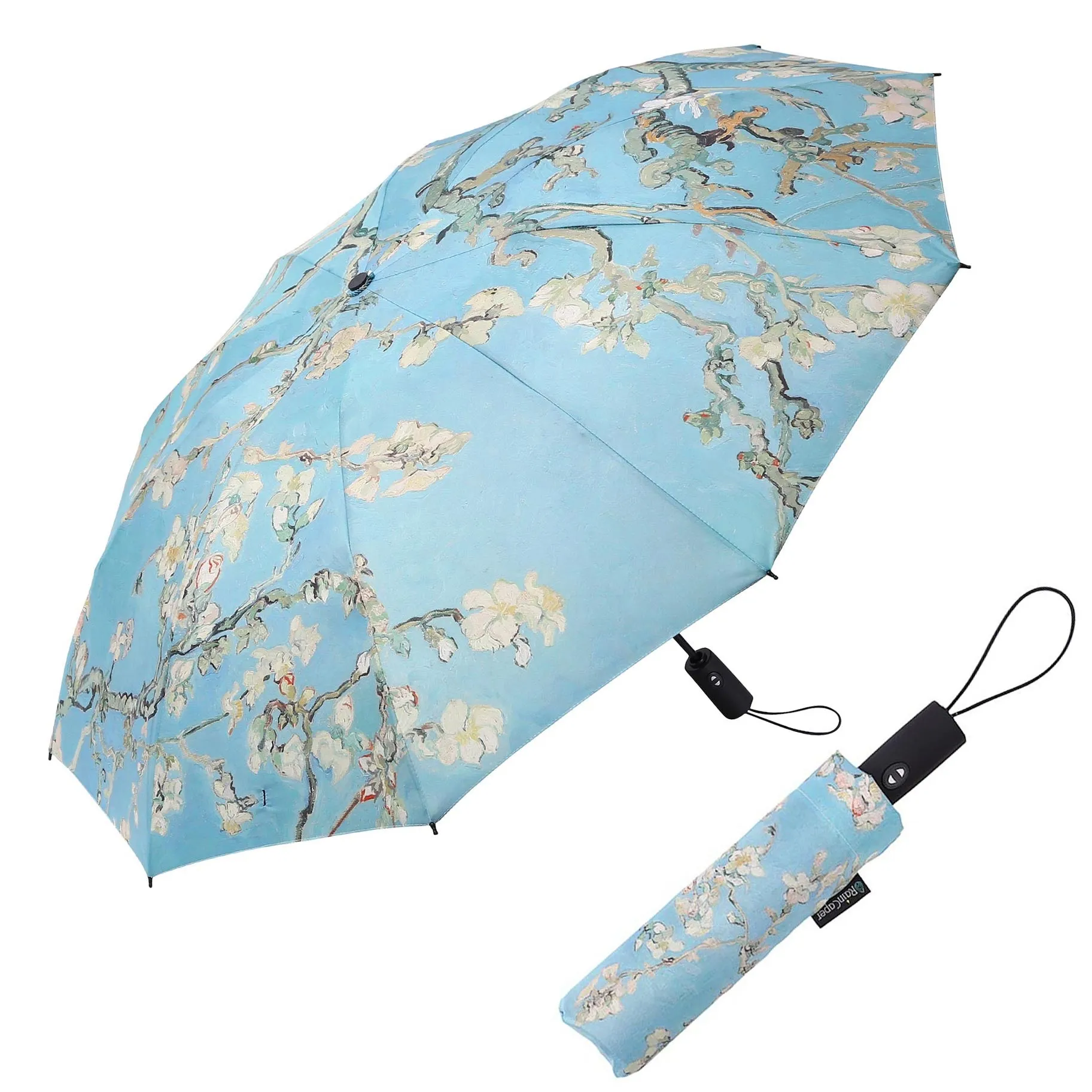 van Gogh Almond Blossom Folding Travel Umbrella