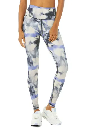 Vapor High-Waist Graffiti Tie Dye Legging - Multi