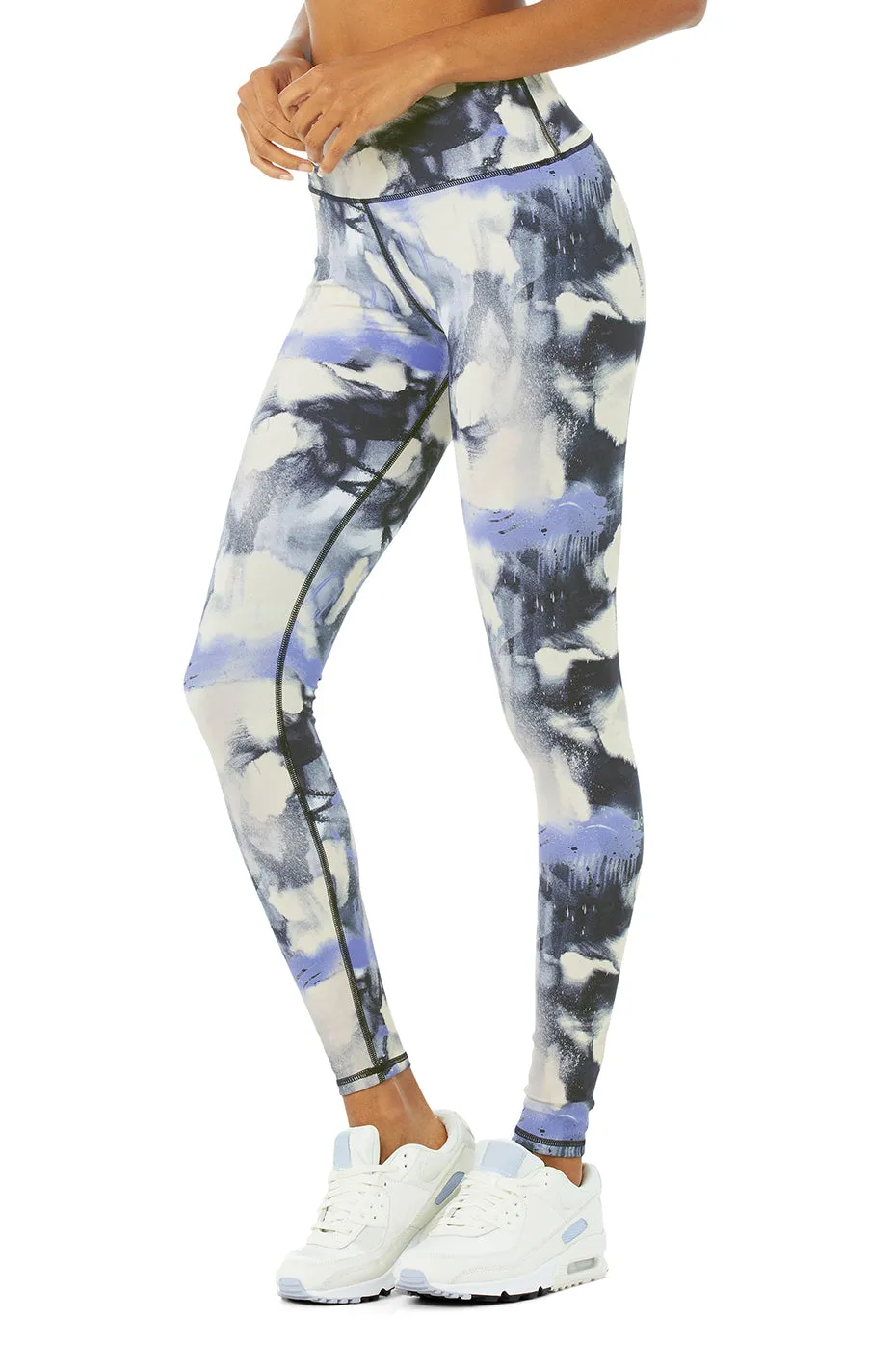 Vapor High-Waist Graffiti Tie Dye Legging - Multi