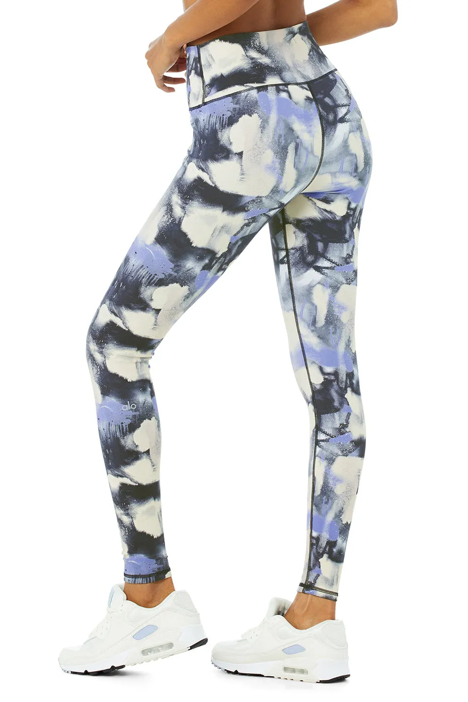 Vapor High-Waist Graffiti Tie Dye Legging - Multi