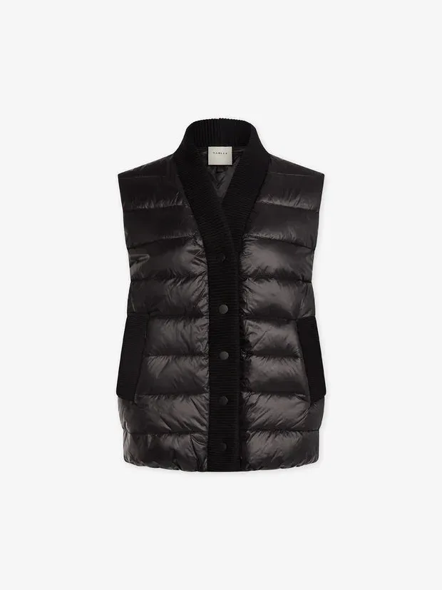 Varley Colwyn Combo Boxy Gilet - Black