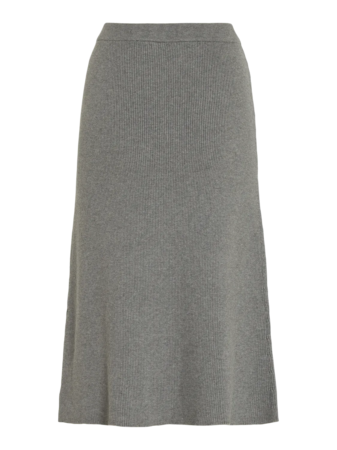 VICOMFY Long Skirt - Medium Grey Melange