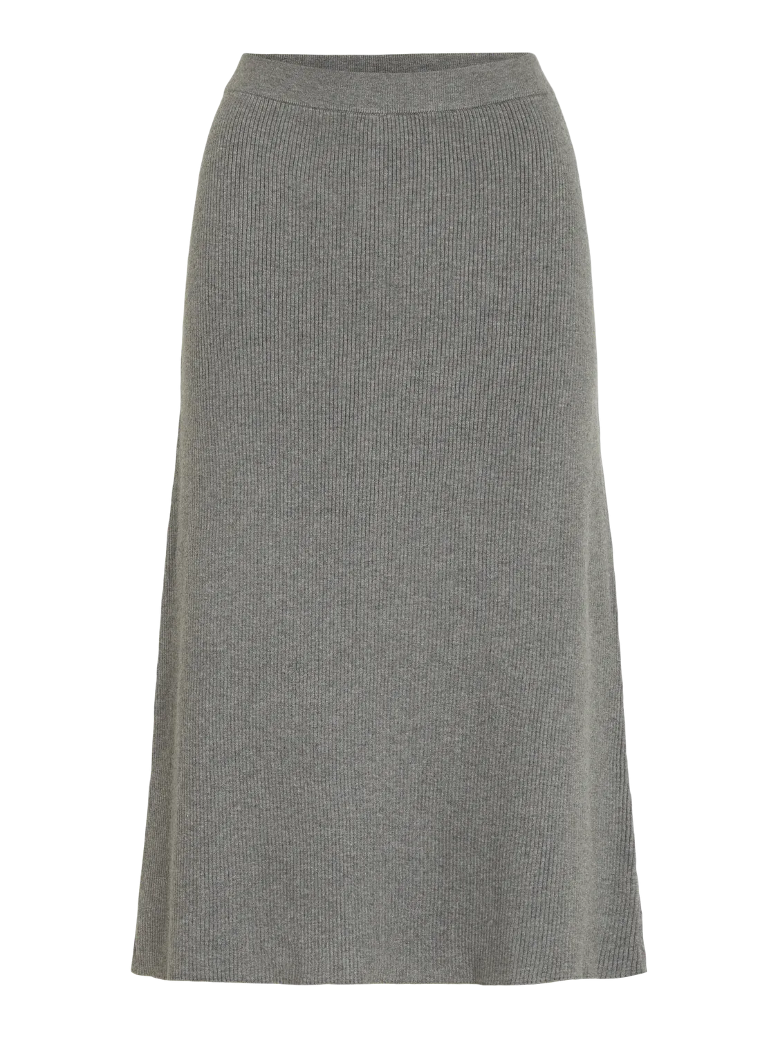 VICOMFY Long Skirt - Medium Grey Melange