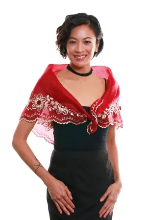 WA05 - Classic Alampay Maroon - Filipiniana