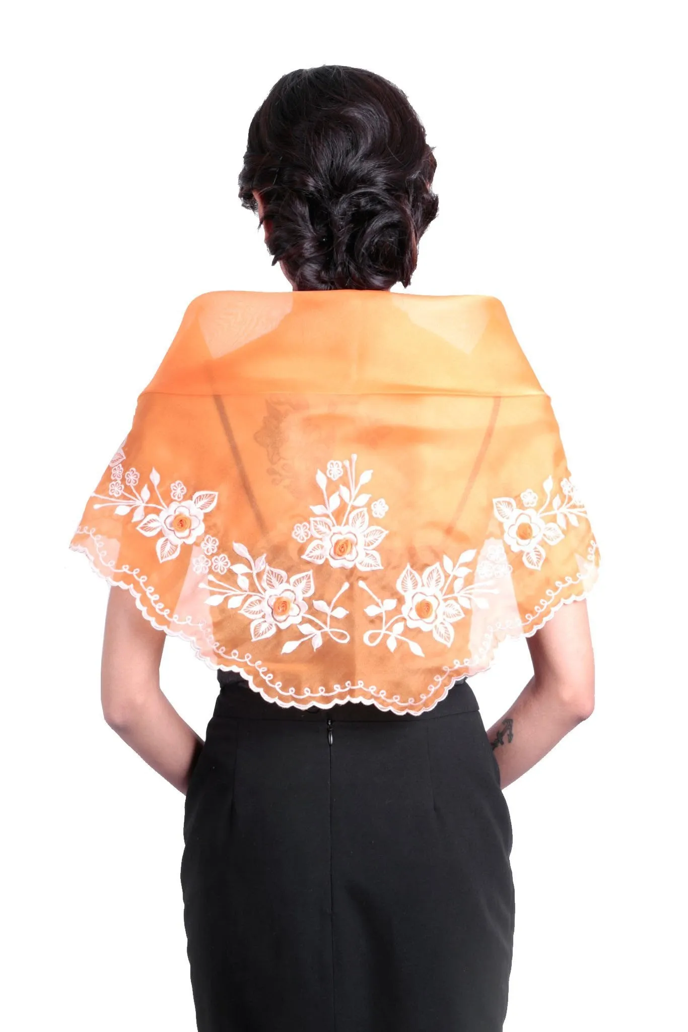 WA06 - Classic Alampay Orange - Filipiniana