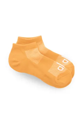 Women's Everyday Sock - Neon Apricot/White