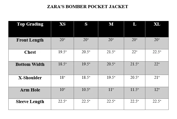 ZARA'S BOMBER POCKET JACKET-SLIVER